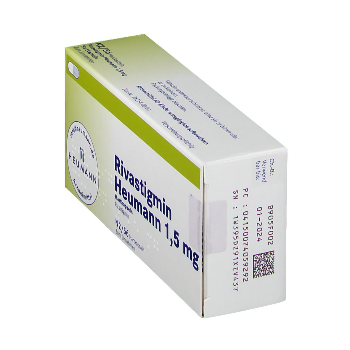 Rivastigmin Heumann 1,5 mg Hartkapseln 56 St