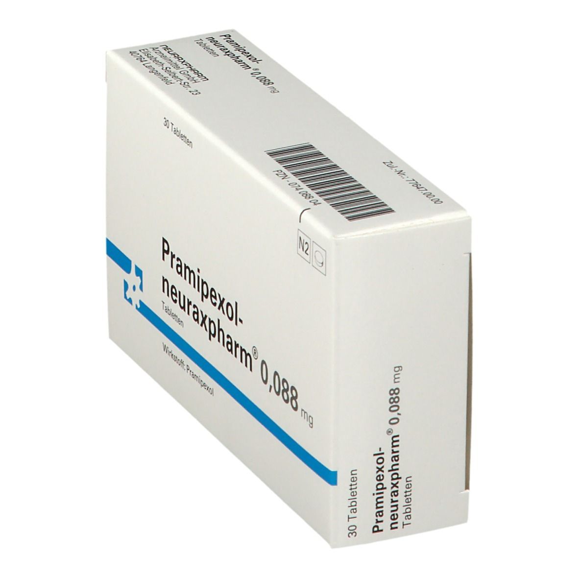 PRAMIPEXOL-neuraxpharm 0,088 mg Tabletten 30 St