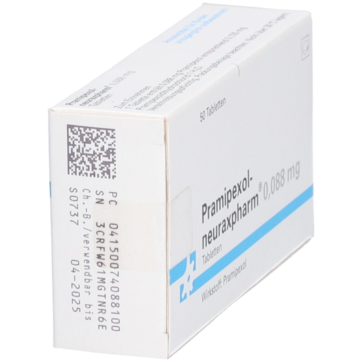 PRAMIPEXOL-neuraxpharm 0,088 mg Tabletten 50 St