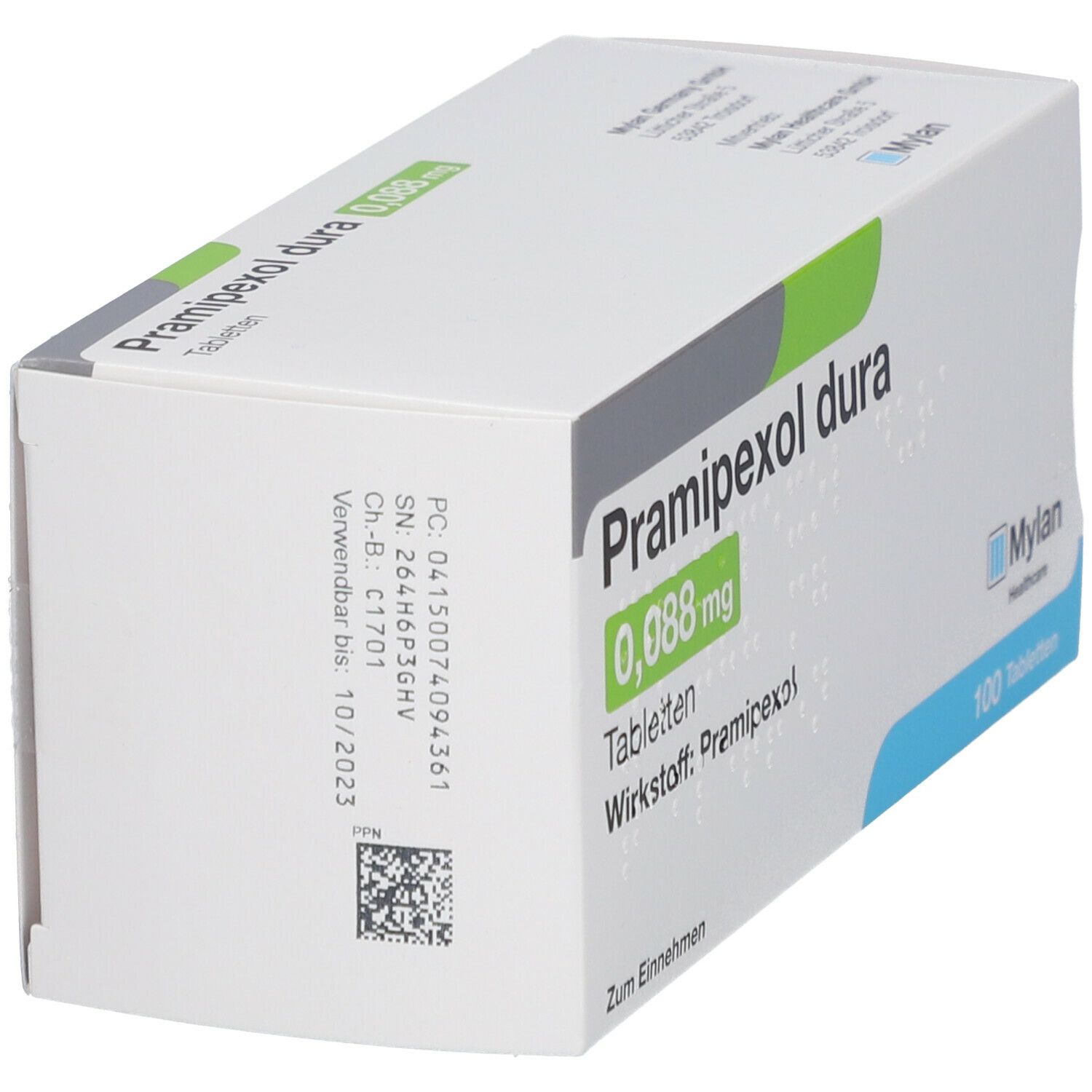 Pramipexol dura 0,088 mg Tabletten 100 St