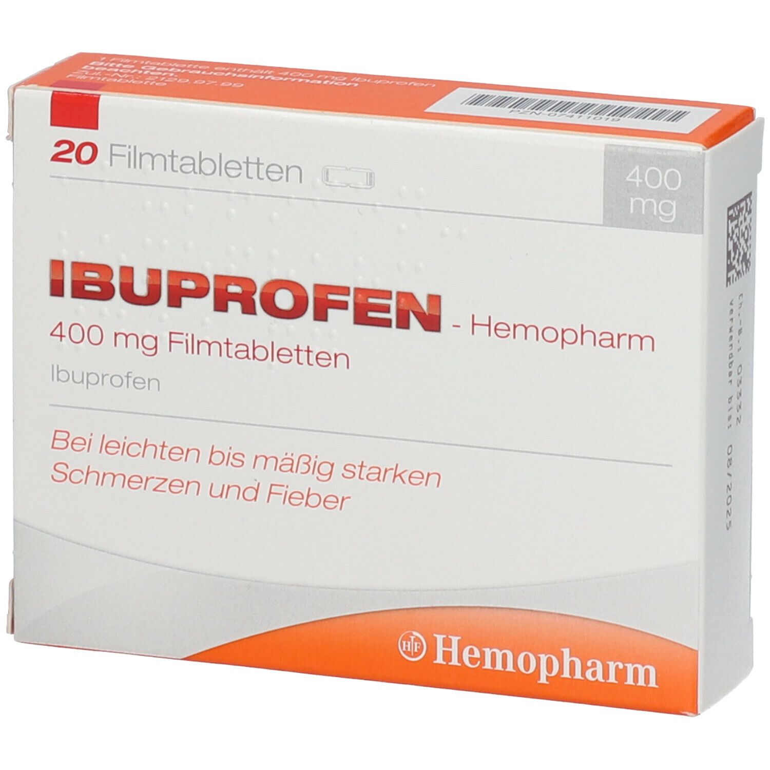 Ibuprofen-Hemopharm 400 mg Filmtabletten