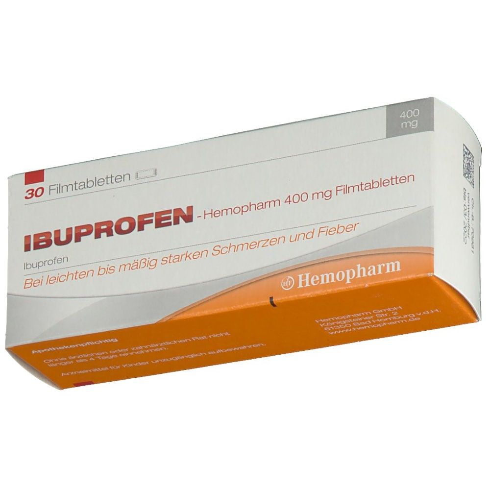 Ibuprofen-Hemopharm 400 mg Filmtabletten