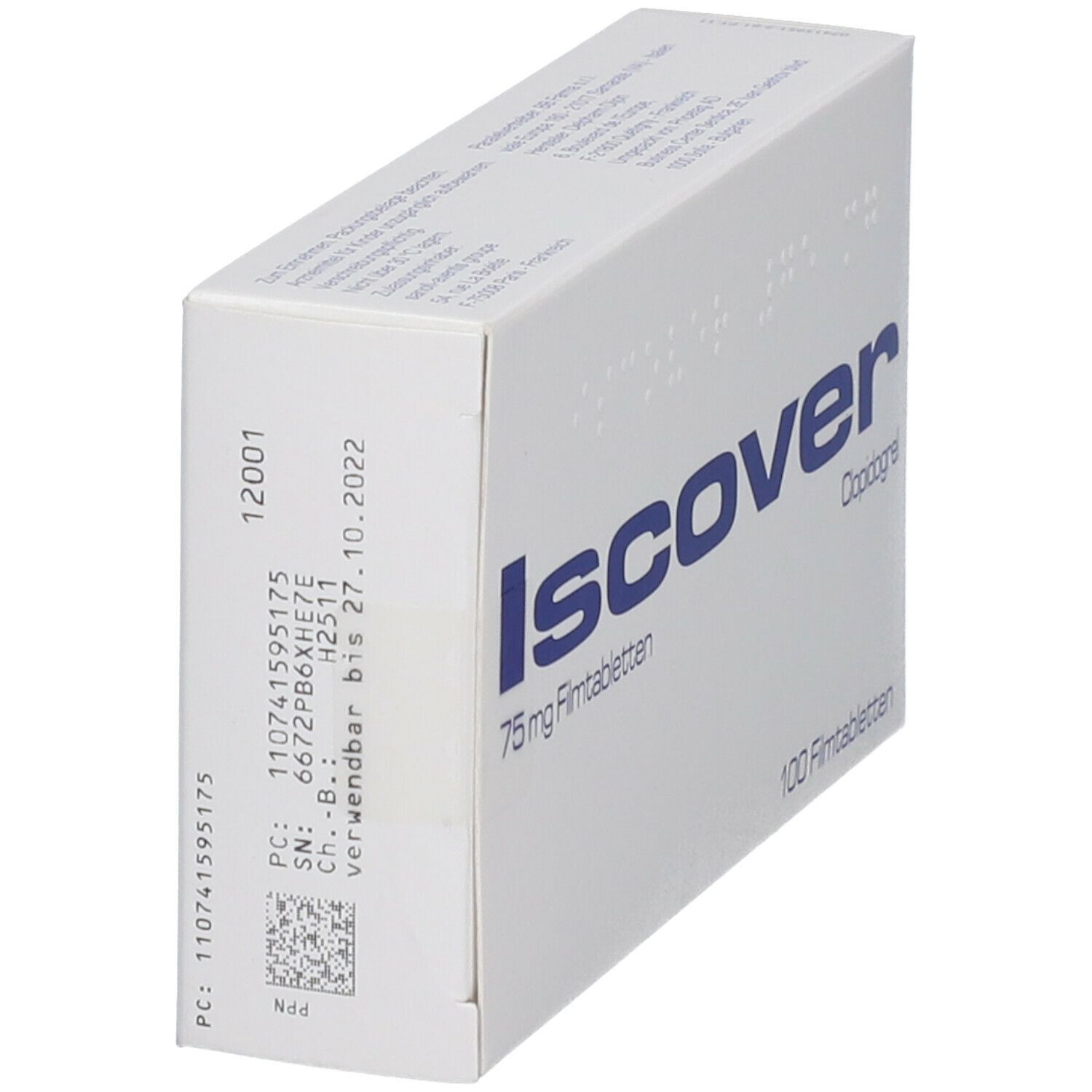 Iscover 75 mg Filmtabletten 100 St