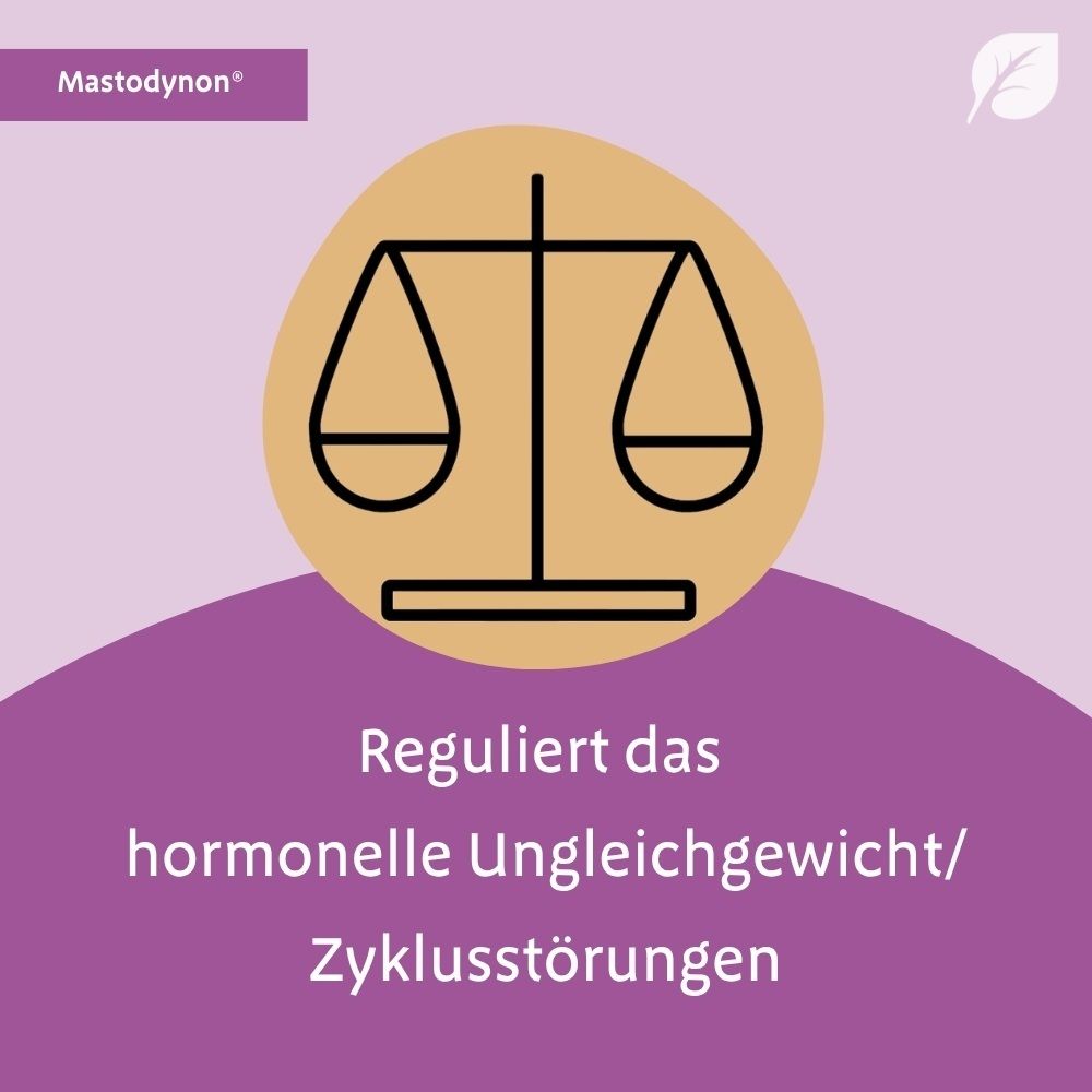 Symbol einer Waage, die hormonelles Ungleichgewicht symbolisiert.