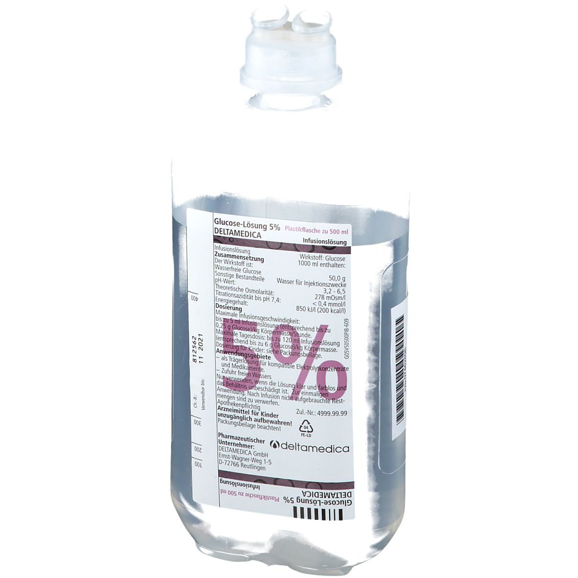 Glucose 5% Plastikflasche