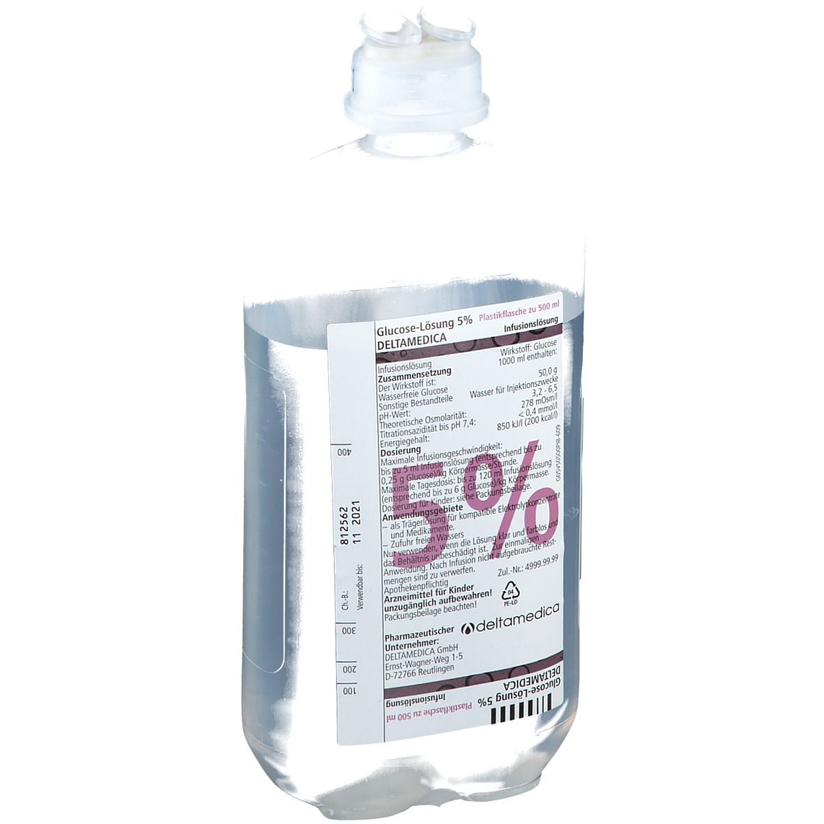 Glucose 5% Plastikflasche