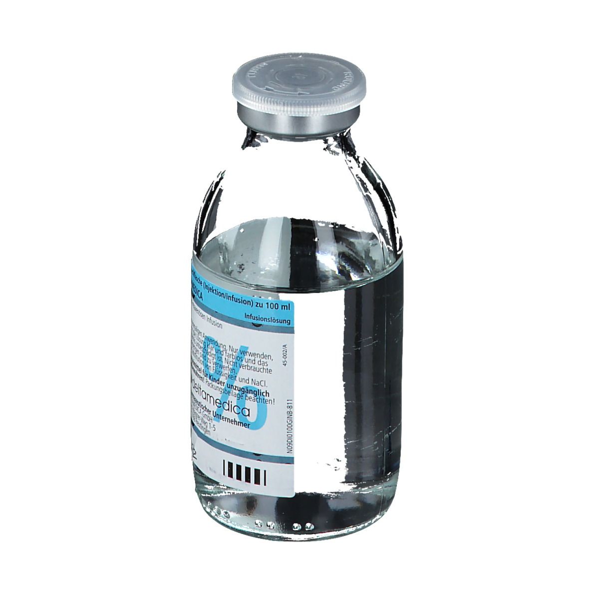 Kochsalzloesung 0,9% DeltaSelect Glas