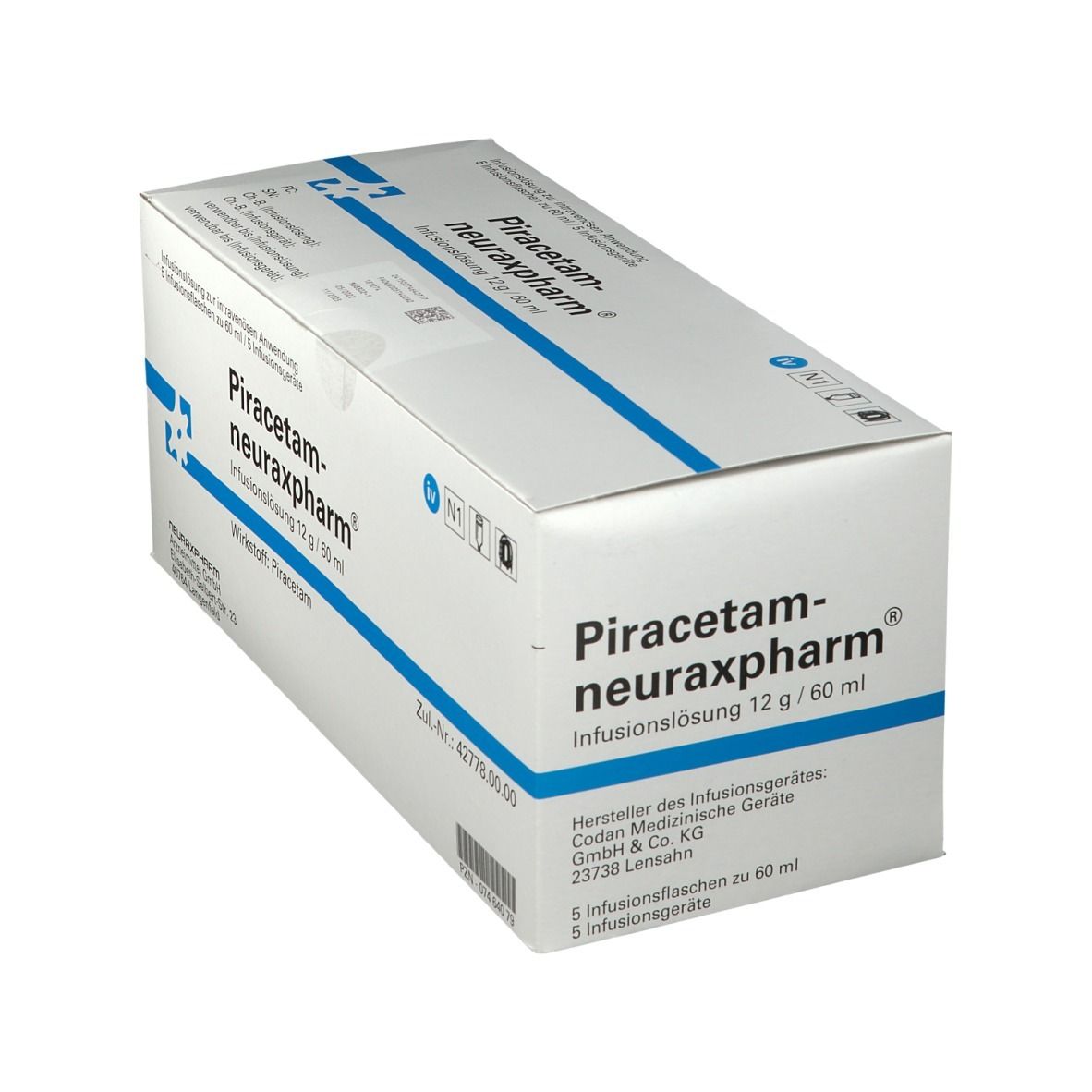 PIRACETAM-neuraxpharm Inf.Lsg.m.Besteck 5x60 ml Infusionslösung