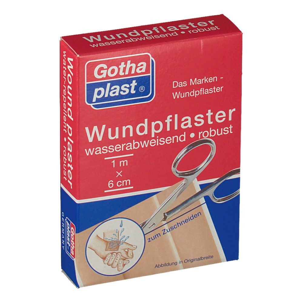 Gothaplast® Wundpflaster wasserabweisend, robust 1 m x 6 cm