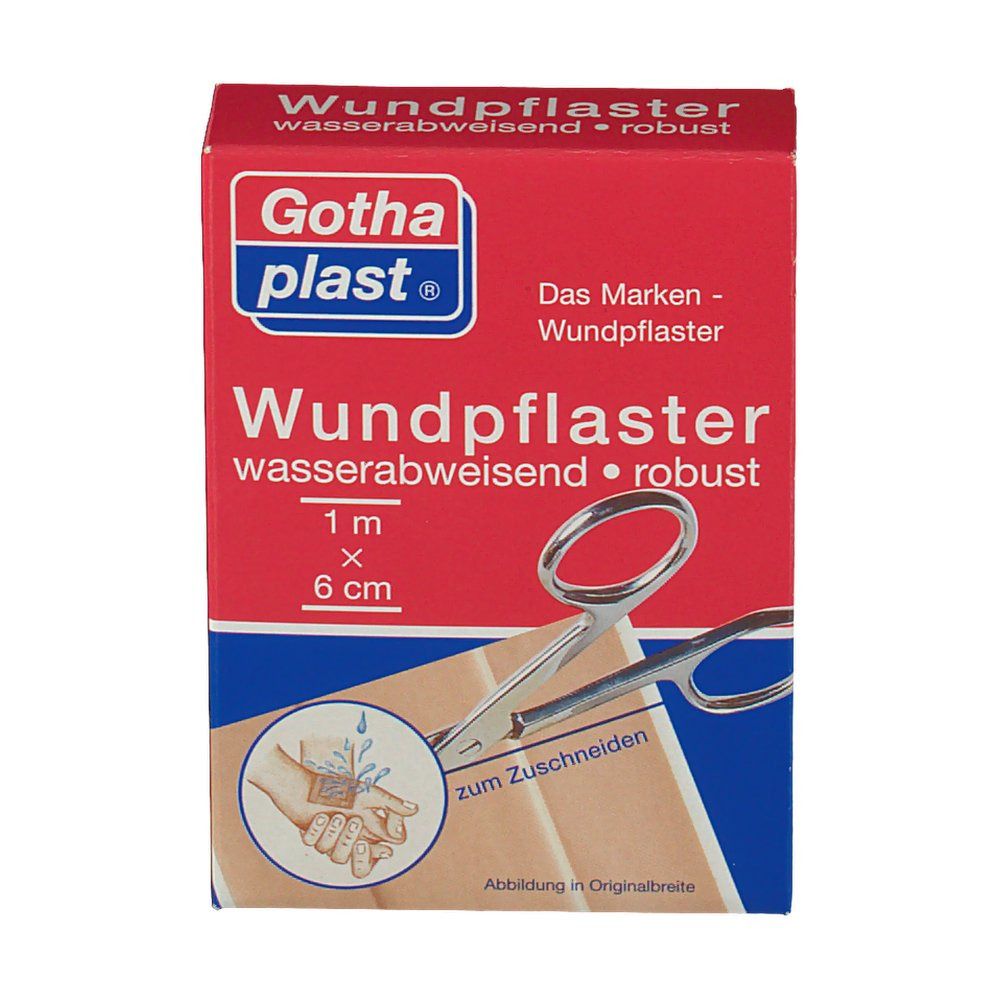 Gothaplast® Wundpflaster wasserabweisend, robust 1 m x 6 cm
