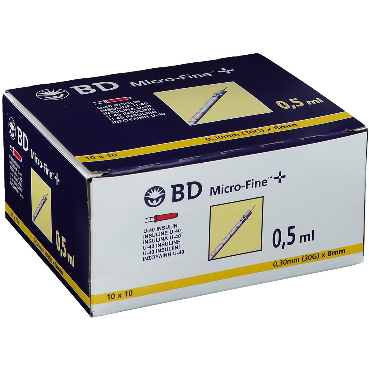 BD Micro FINE™+ U 40 Insulinspritzen  8 mm