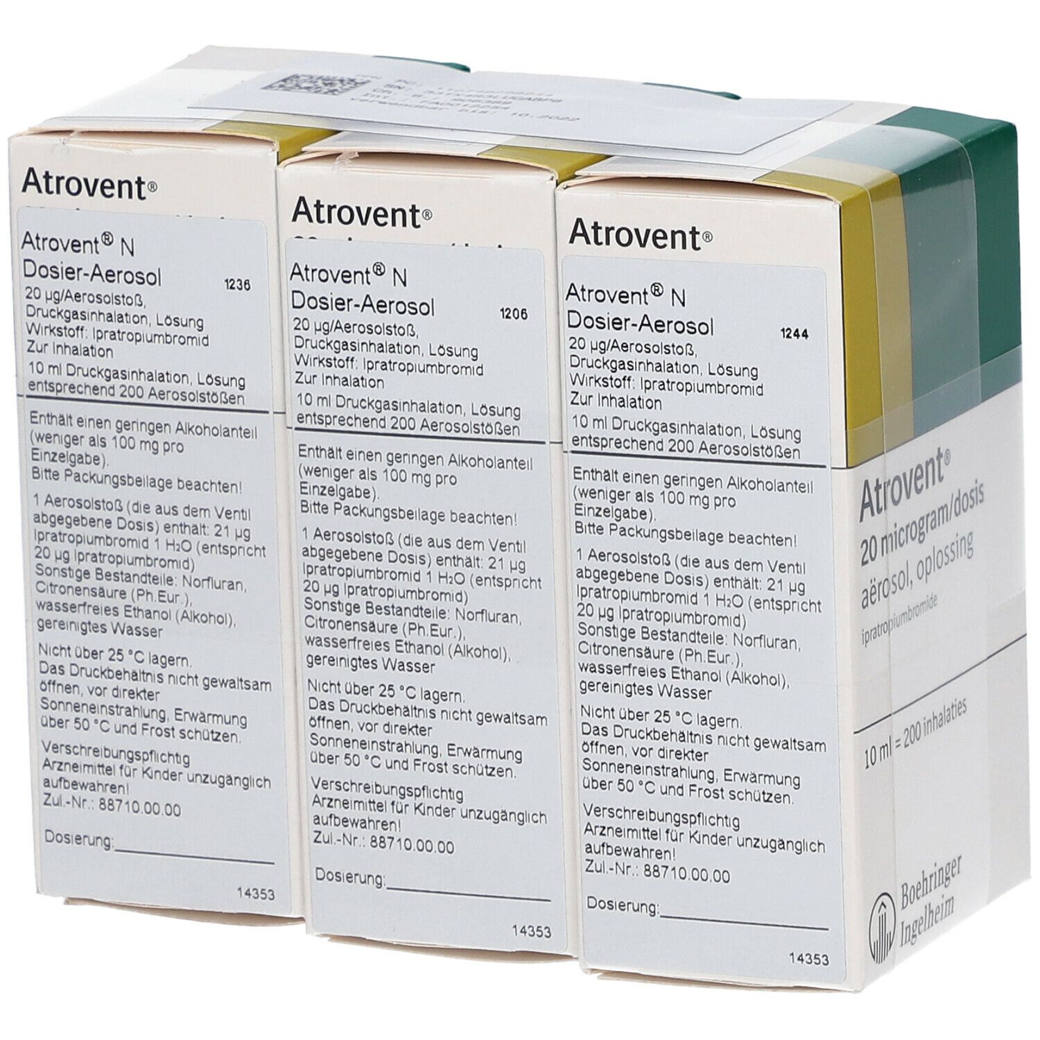 Atrovent N Dosieraerosol 3x10 ml