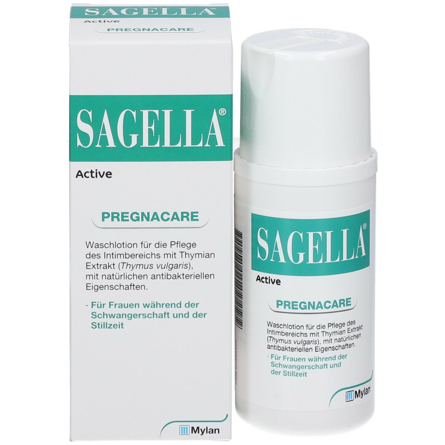 SAGELLA Active - PREGNACARE: Seifenfreie Intimwaschlotion für Frauen während und nach der Schwangerschaft