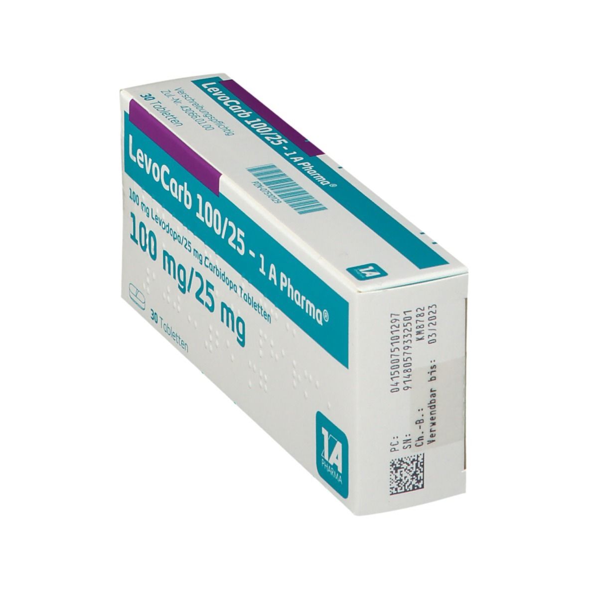 Levocarb 100/25-1A Pharma Tabletten 30 St