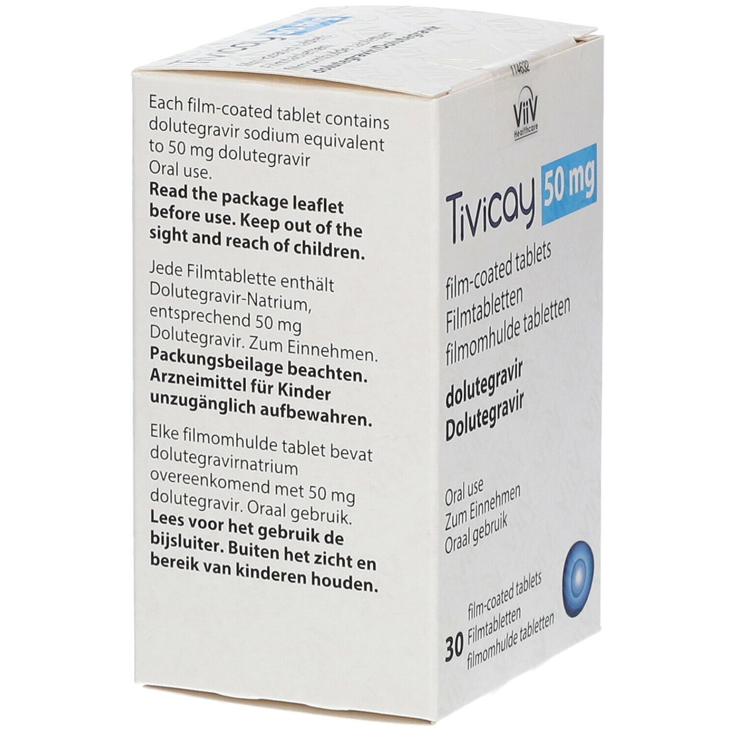 Tivicay 50 mg Filmtabletten 30 St