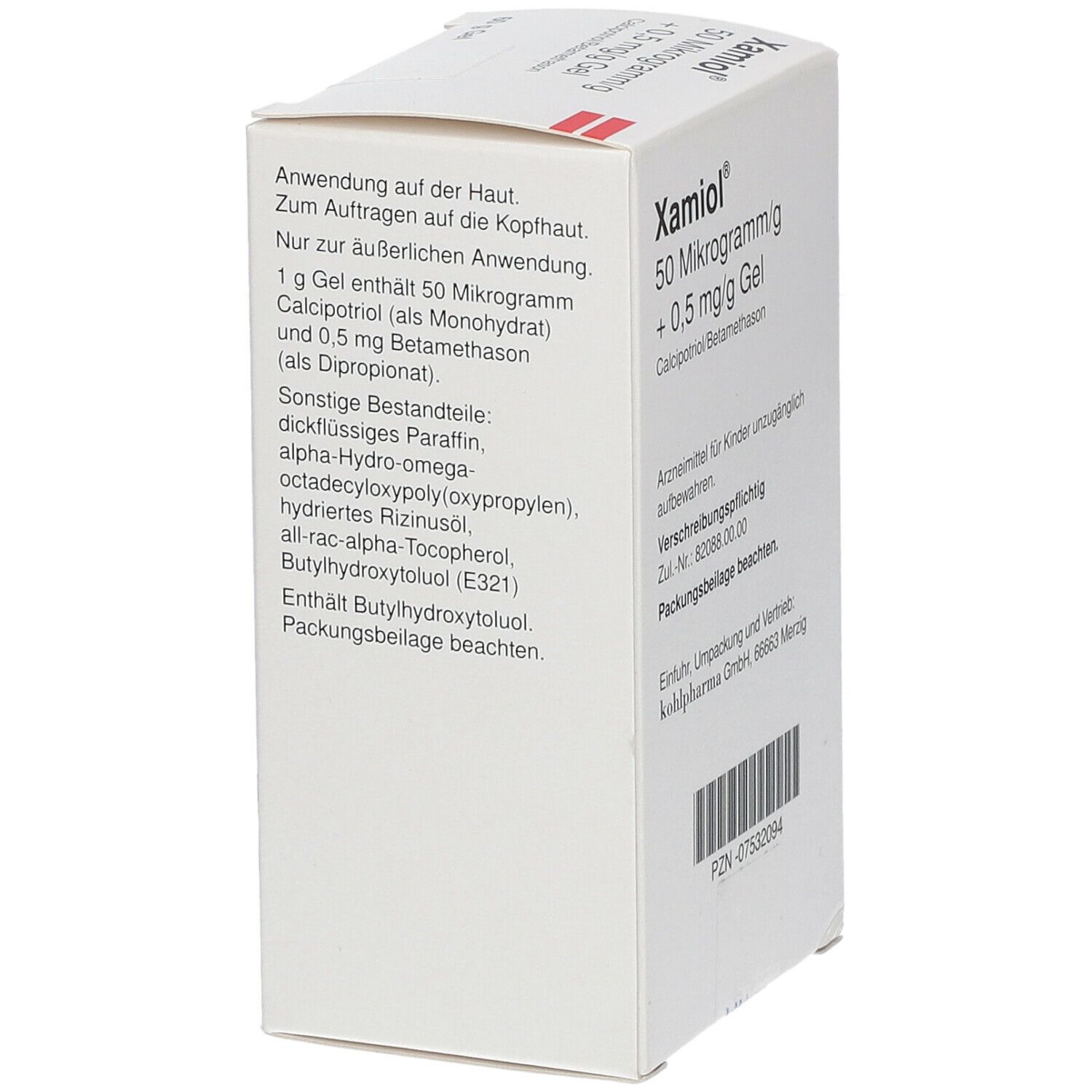 XAMIOL 50 Mikrogramm/g+0,5 mg/g Gel