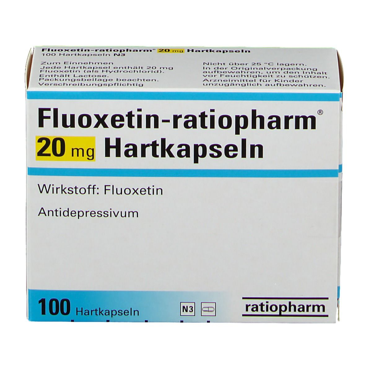 Fluoxetin-ratiopharm® 20 mg Hartkapseln