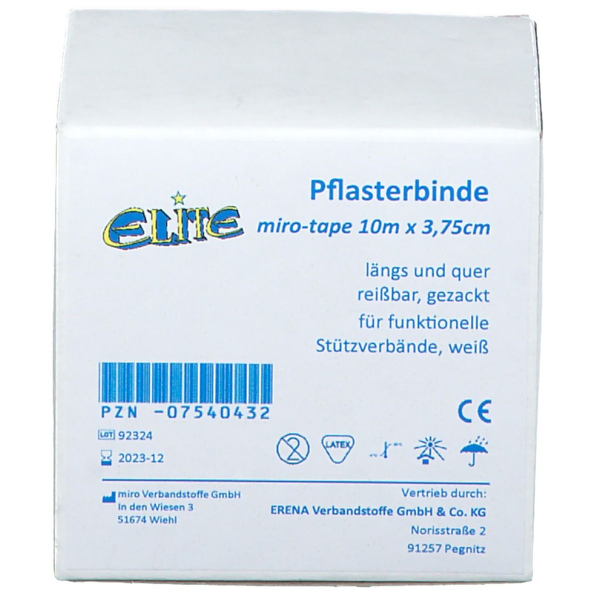 Elite Pflasterbinde tape 10 x 3,75 cm