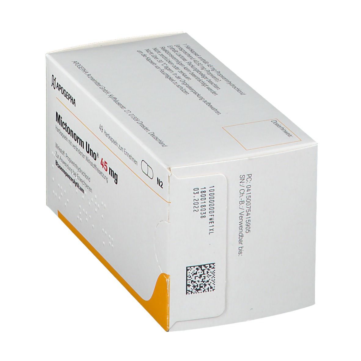 Mictonorm® Uno 45 mg
