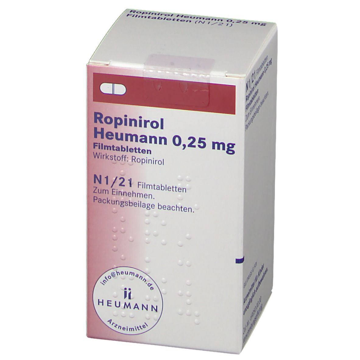 Ropinirol Heumann 0,25 mg