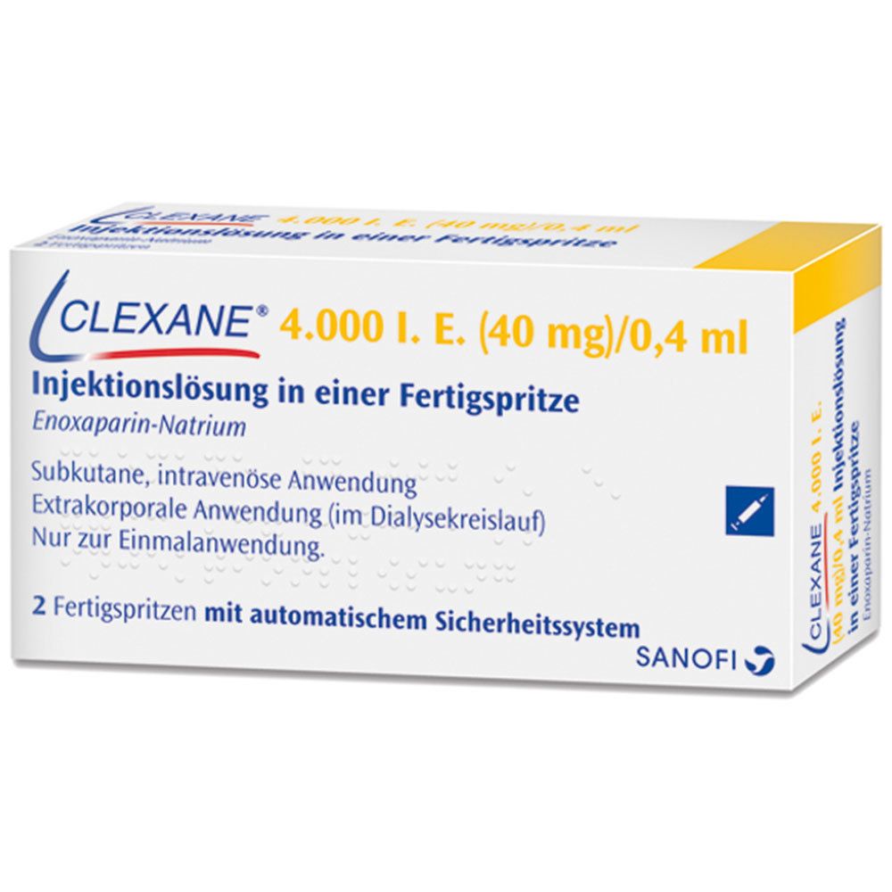 CLEXANE® 4000 I.E. 40 mg/0,4 ml