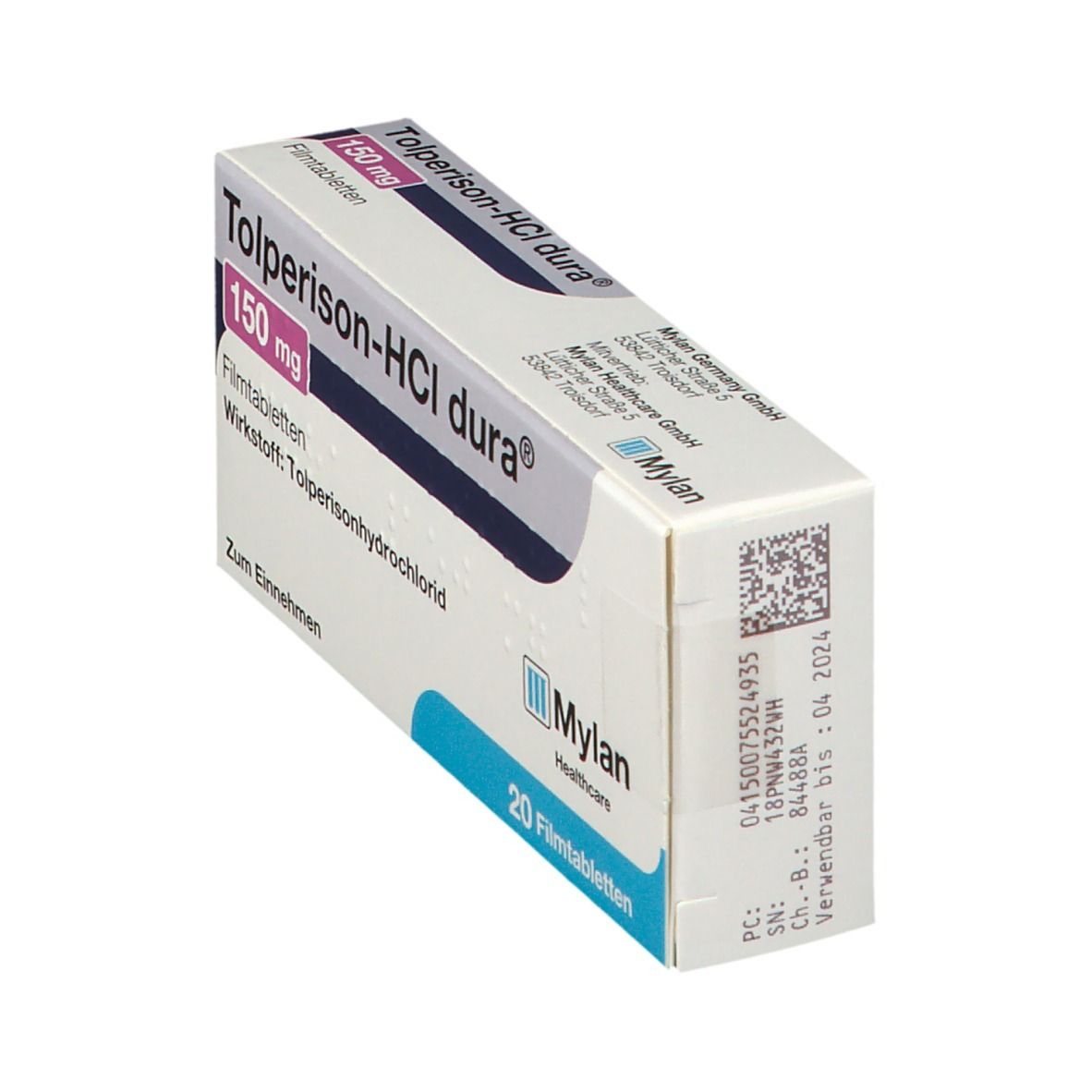 Tolperison-Hcl dura 150 mg Filmtabletten 20 St