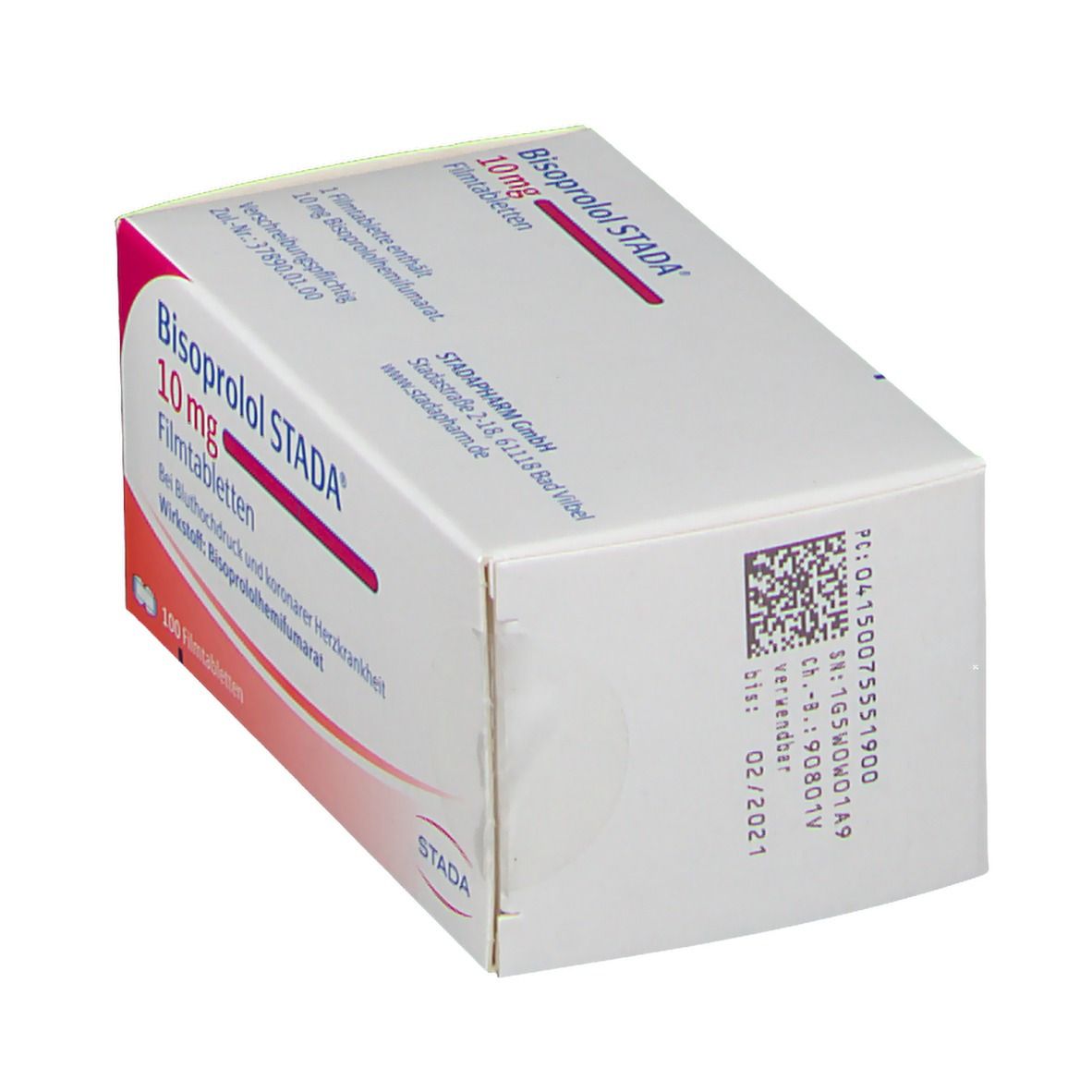 Bisoprolol Stada 10 mg Filmtabletten 100 St