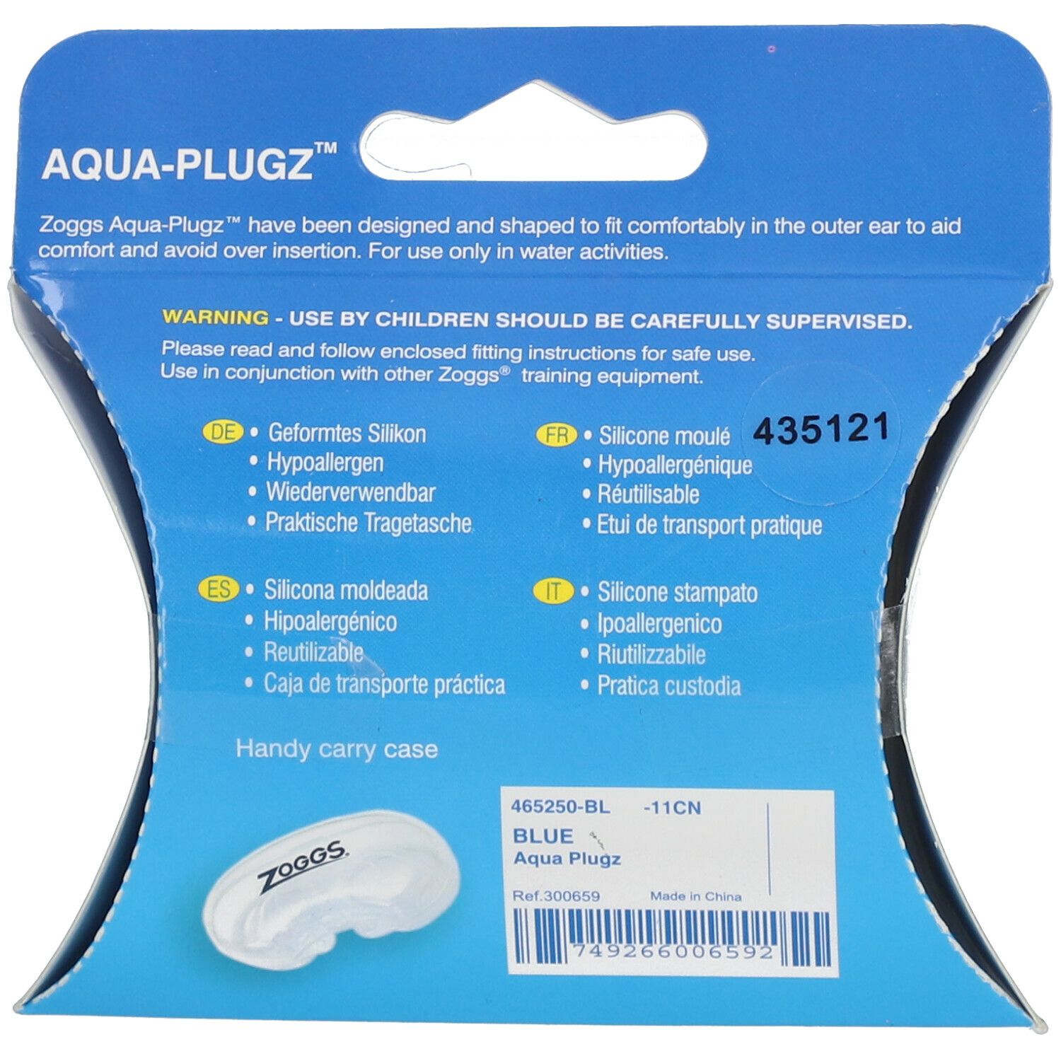 Aqua Plugz Erwachsene Ohrstöpsel 2 St