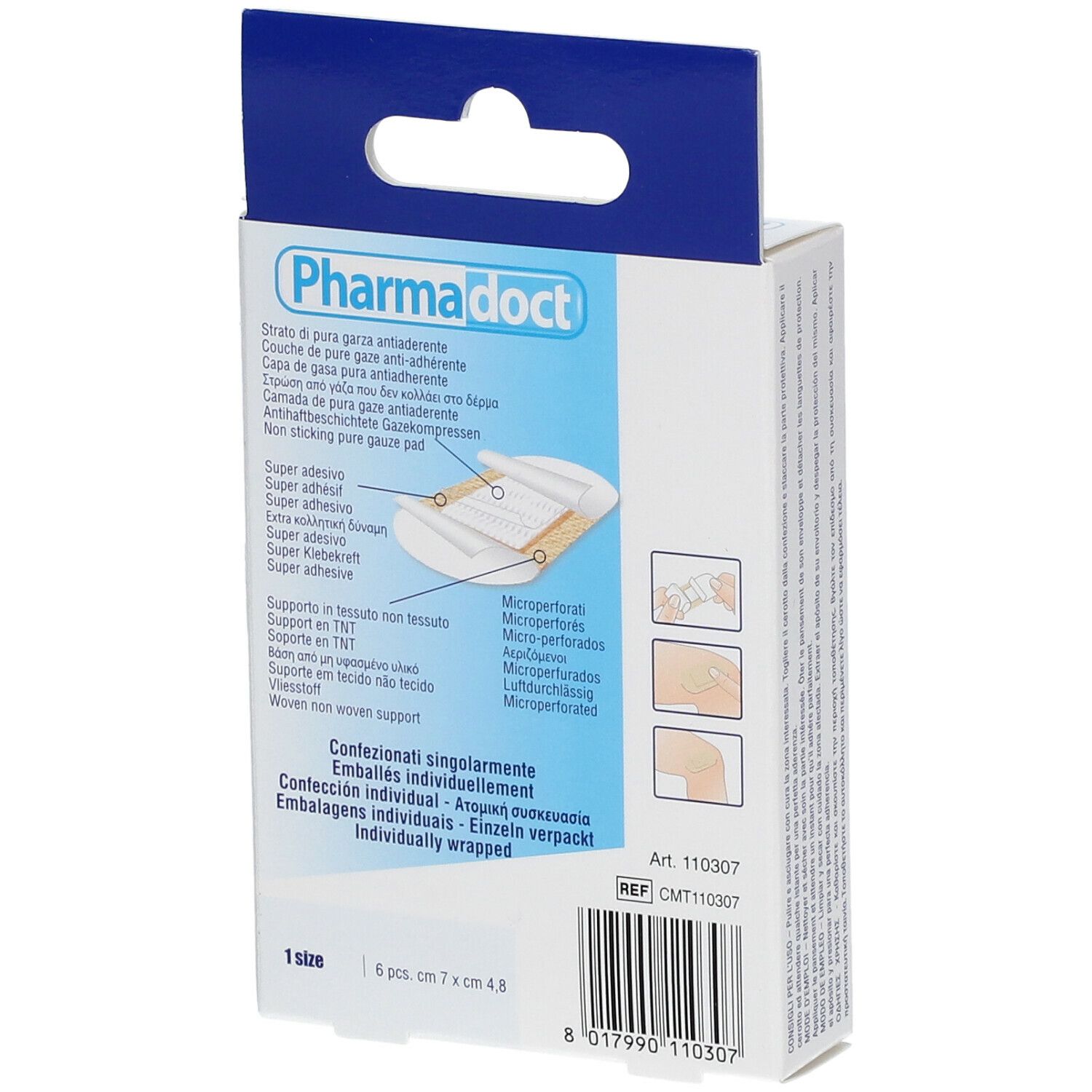 Pharmadoct Pflaster für empfindliche Haut 7 x 4,8 cm