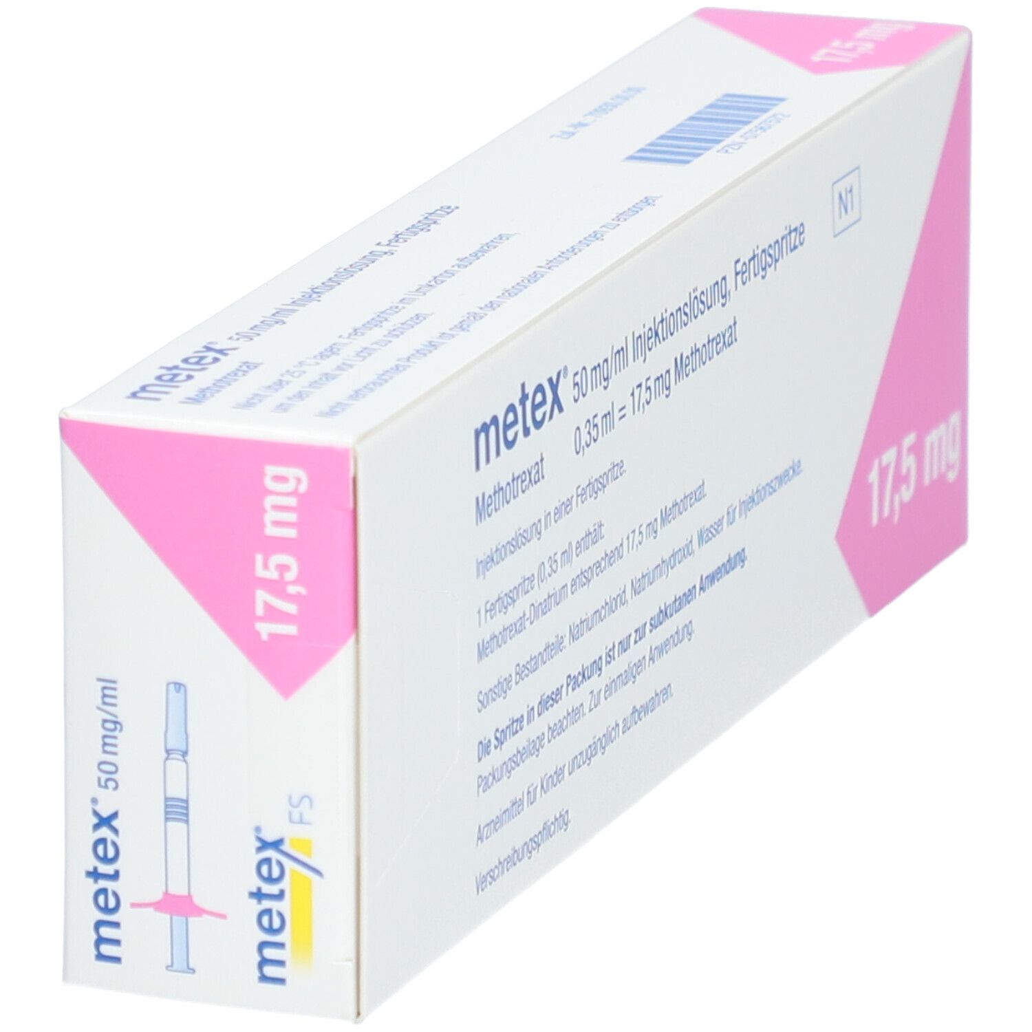 Metex FS 17,5 mg (50mg/ml) Inj.-Lösung Fertigspr. 6 St Infusionsemulsion