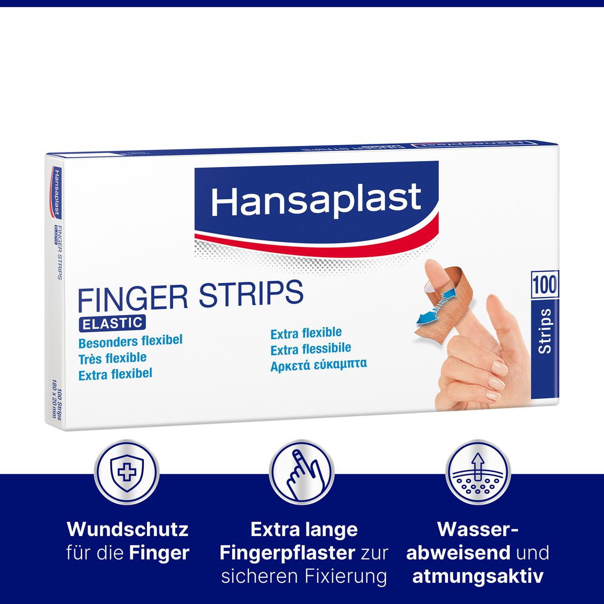 Hansaplast Fingerstrips Eastic 18 cm x 2 cm