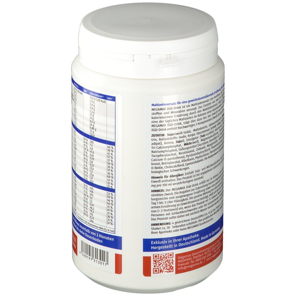 MEGAMAX® Figur & Balance Diät-Drink Vanille-Geschmack