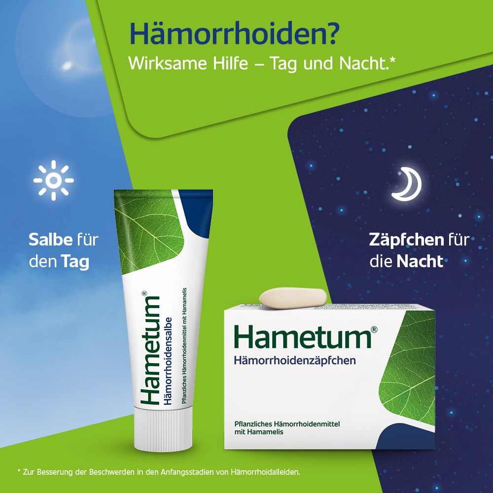 Hametum® Hämorrhoidensalbe mit Applikator