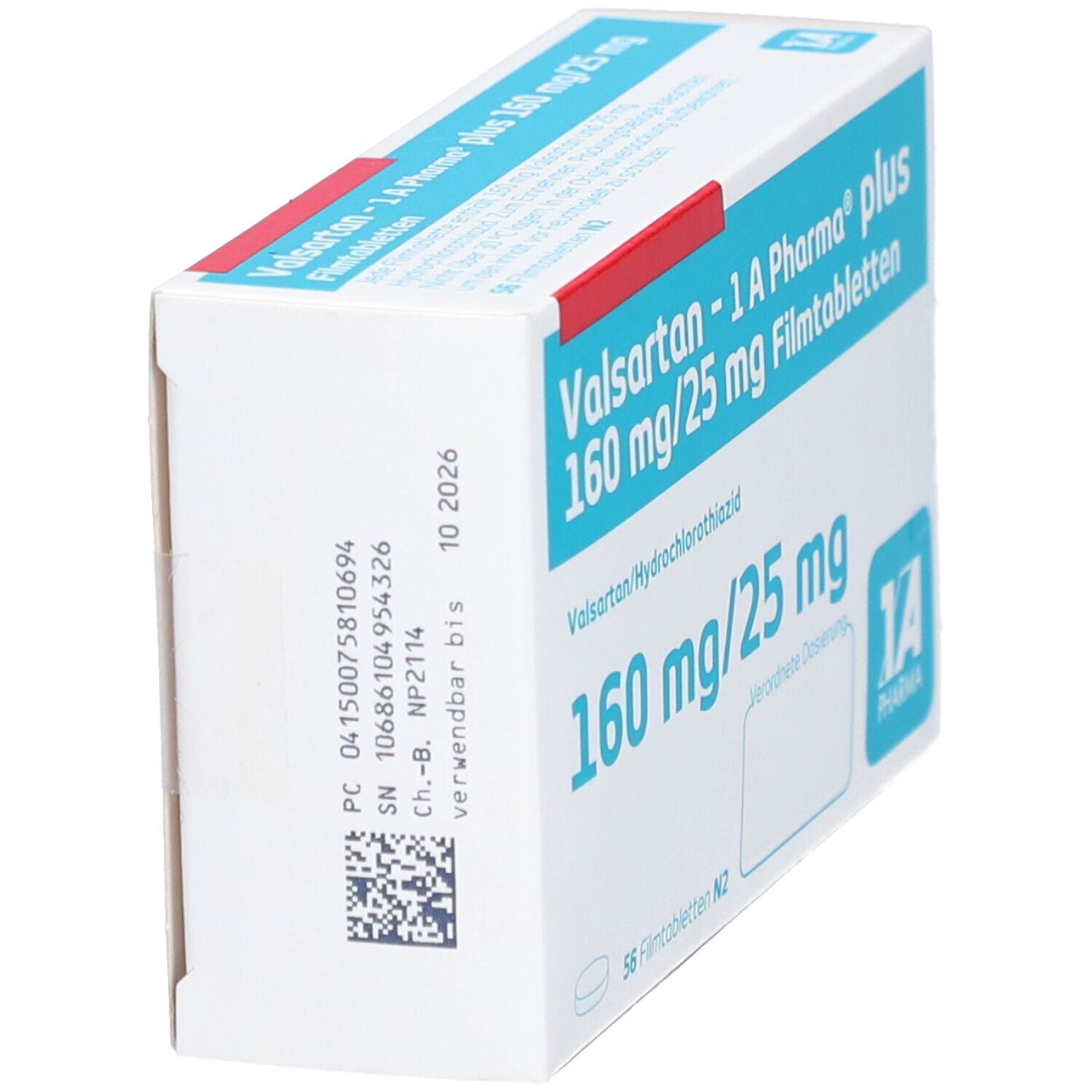 Valsartan-1A Pharma plus 160/25 mg Filmtabletten 56 St