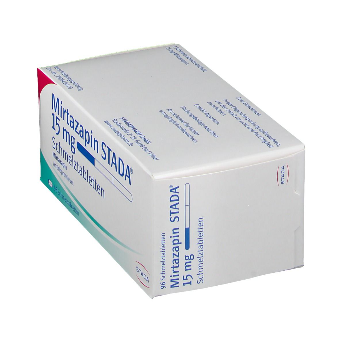 Mirtazapin Stada 15 mg Schmelztabletten 96 St