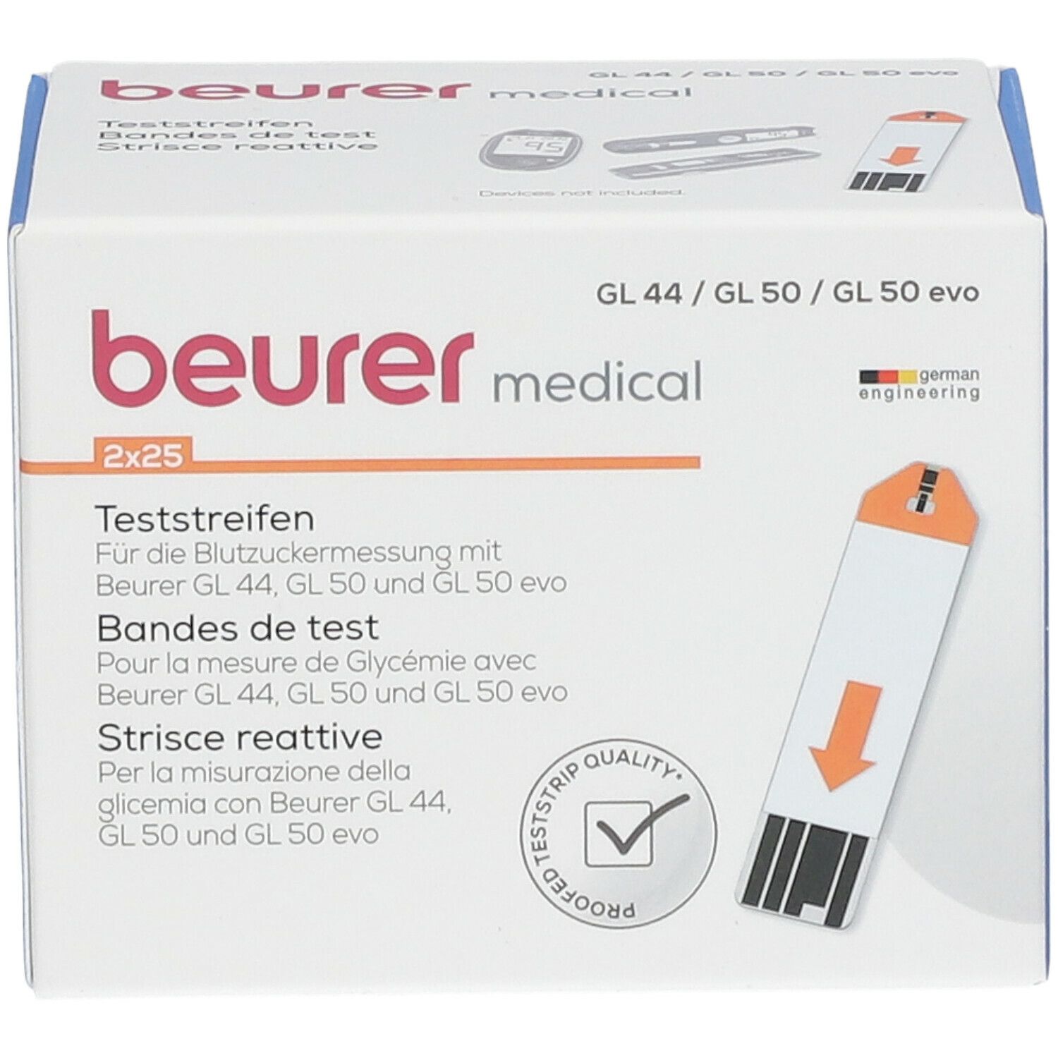 beurer Blutzucker-Teststreifen GL44/50