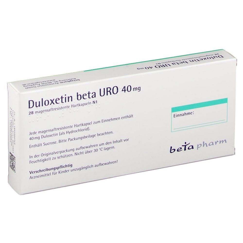Duloxetin beta URO 40 mg