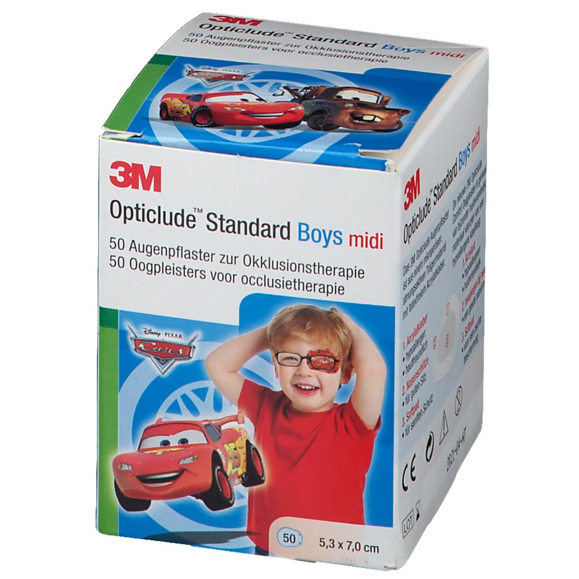 3M Opticlude Augenpflaster Disney Cars Midi