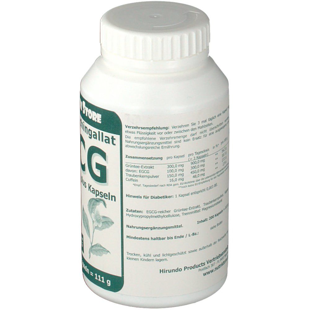 EGCG 100 mg Grüntee Extrakt plus Kapseln