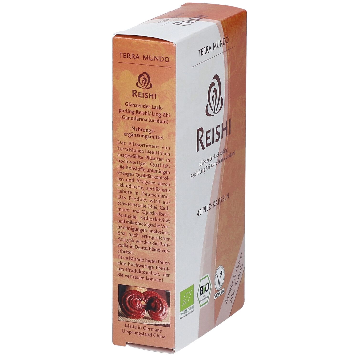 Reishi Vitalpilz Bio Terra Mundo Kapseln