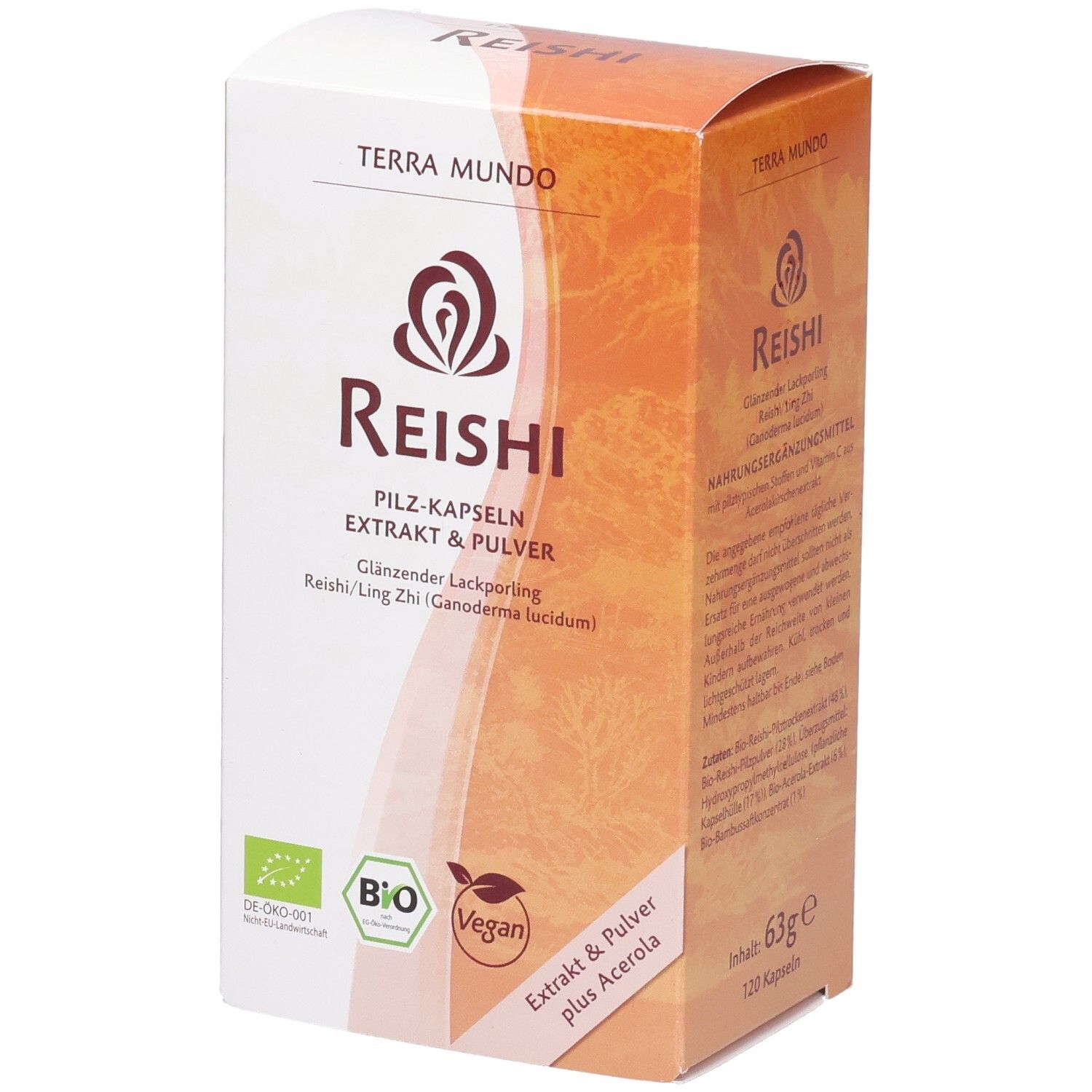 Reishi Vitalpilz Bio Terra Mundo Kapseln 120 St