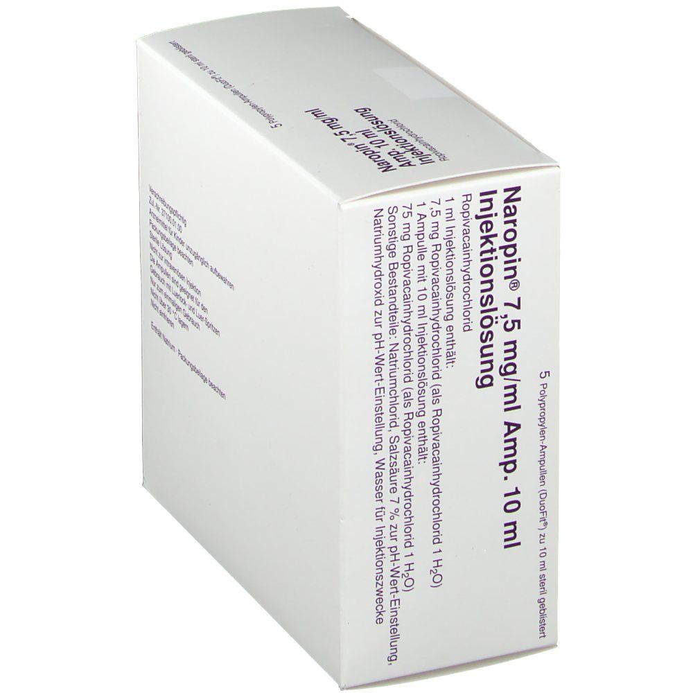 Naropin® 7,5 mg/ml Amp.