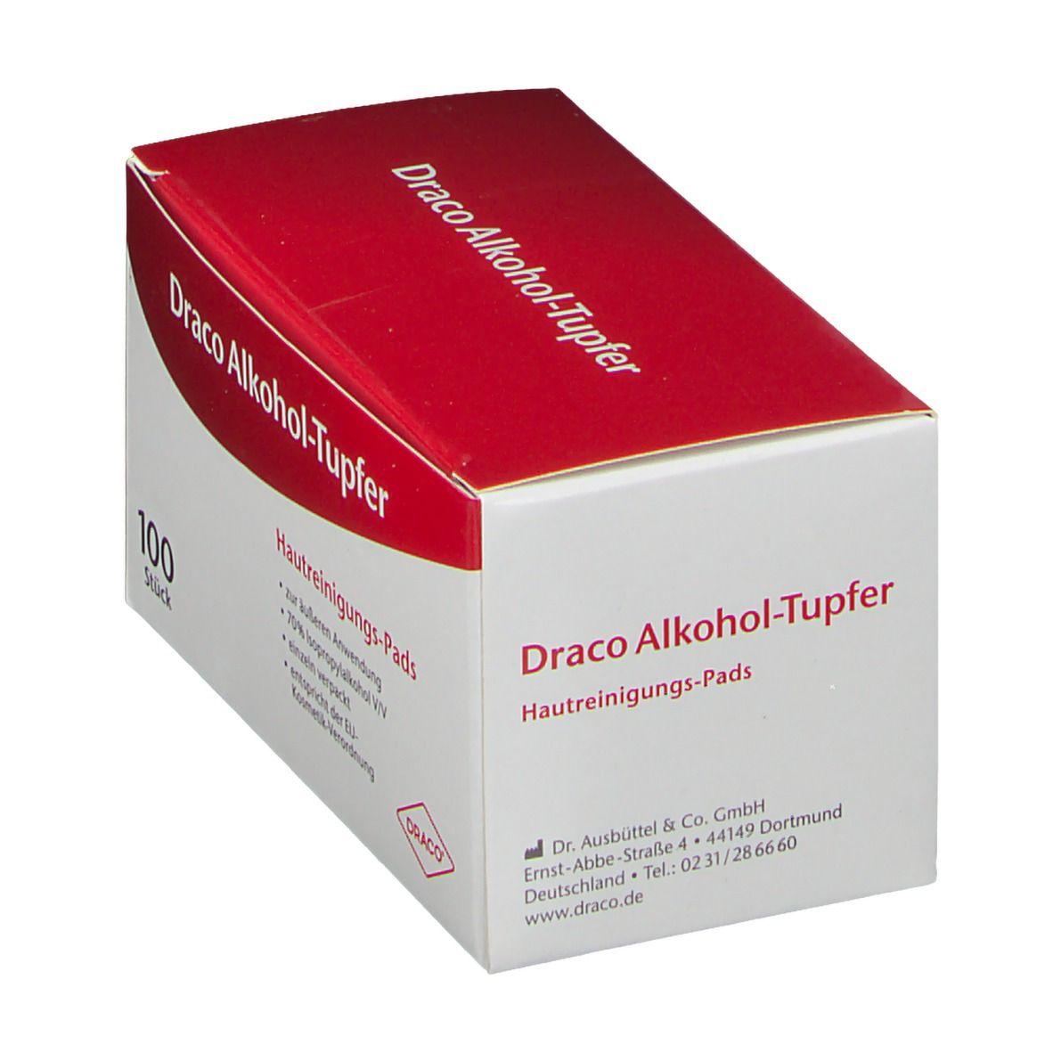 Draco Alkohol-Tupfer einzeln verpackt