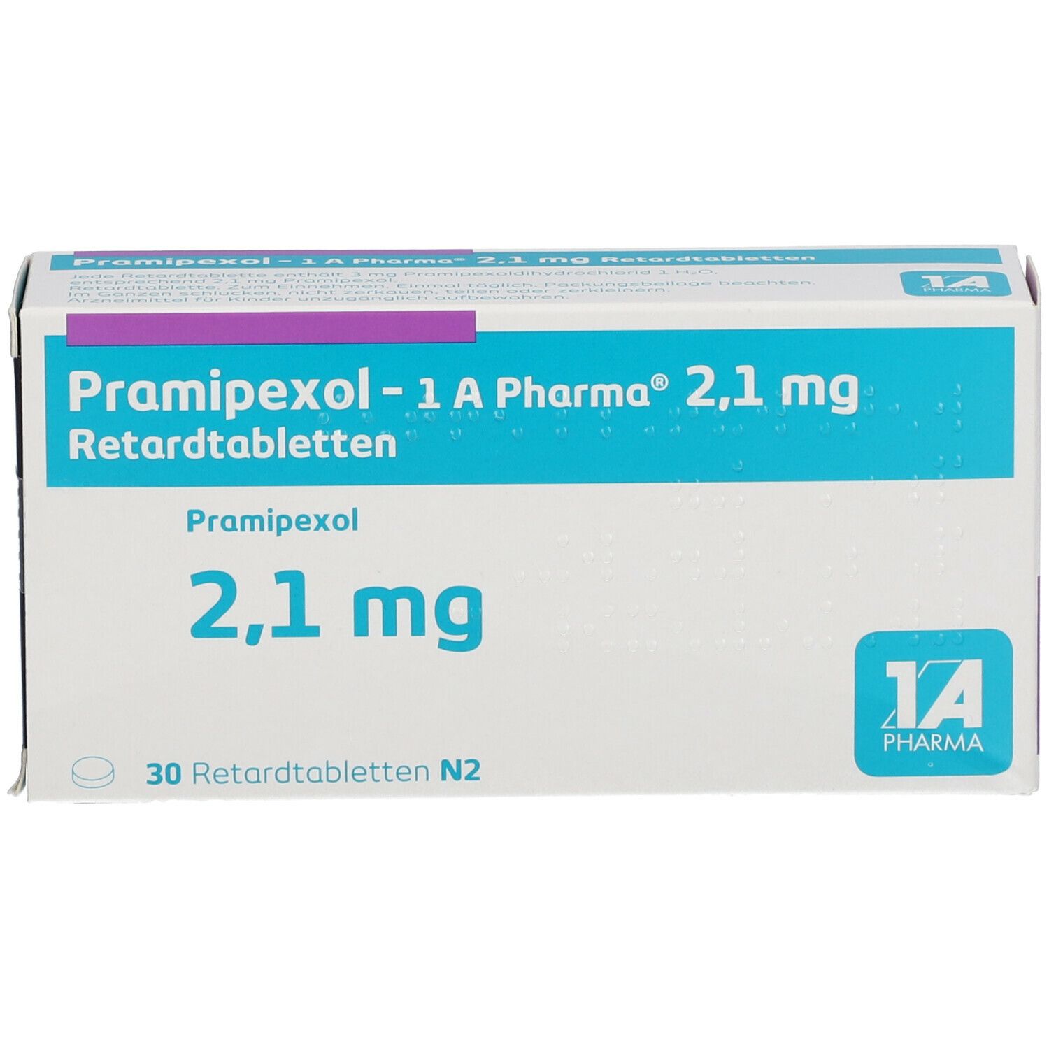 Pramipexol - 1 A Pharma® 2,1 mg