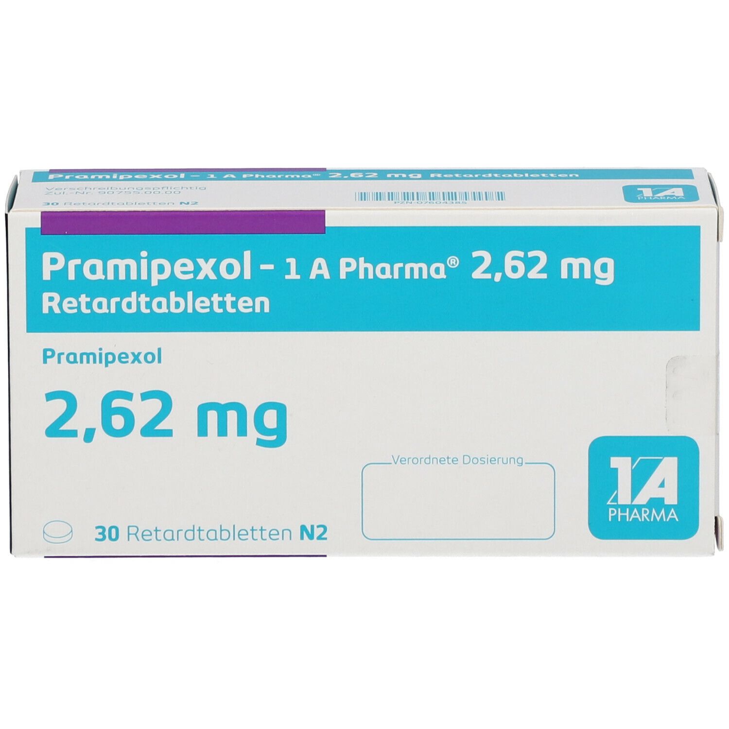 Pramipexol - 1 A Pharma® 2,62 mg