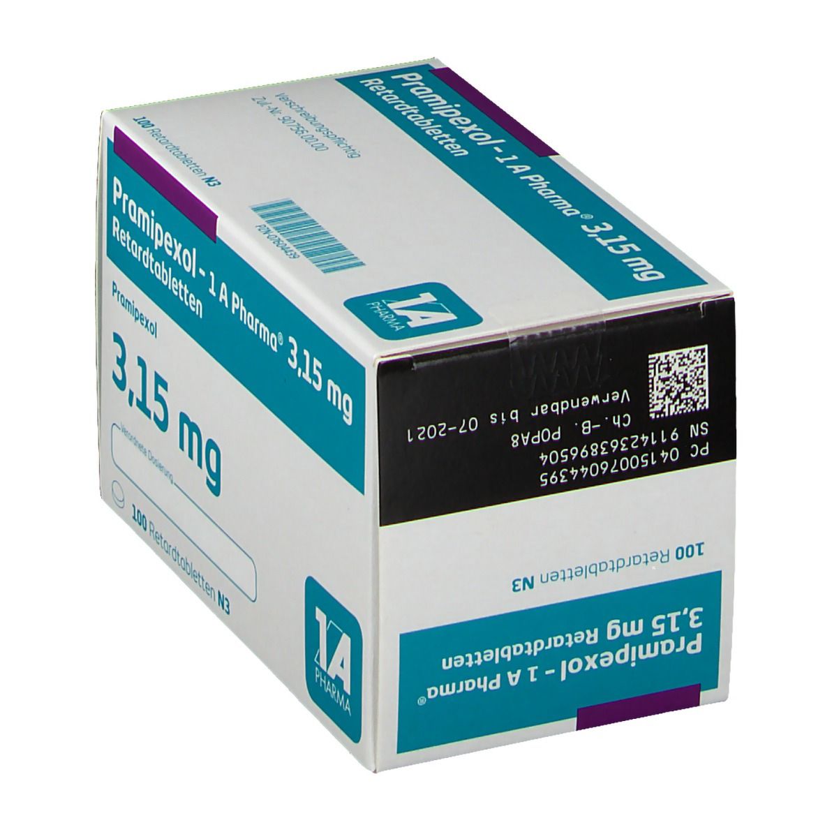 Pramipexol 1A Pharma®3.15Mg