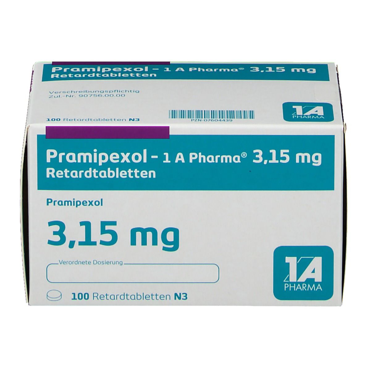 Pramipexol 1A Pharma®3.15Mg