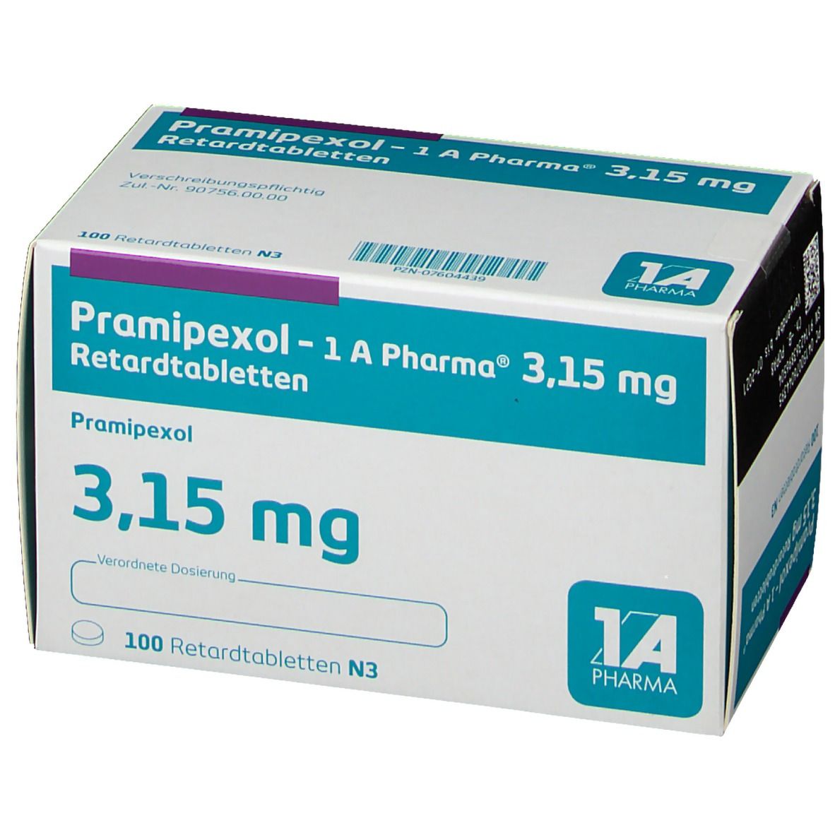 Pramipexol 1A Pharma®3.15Mg