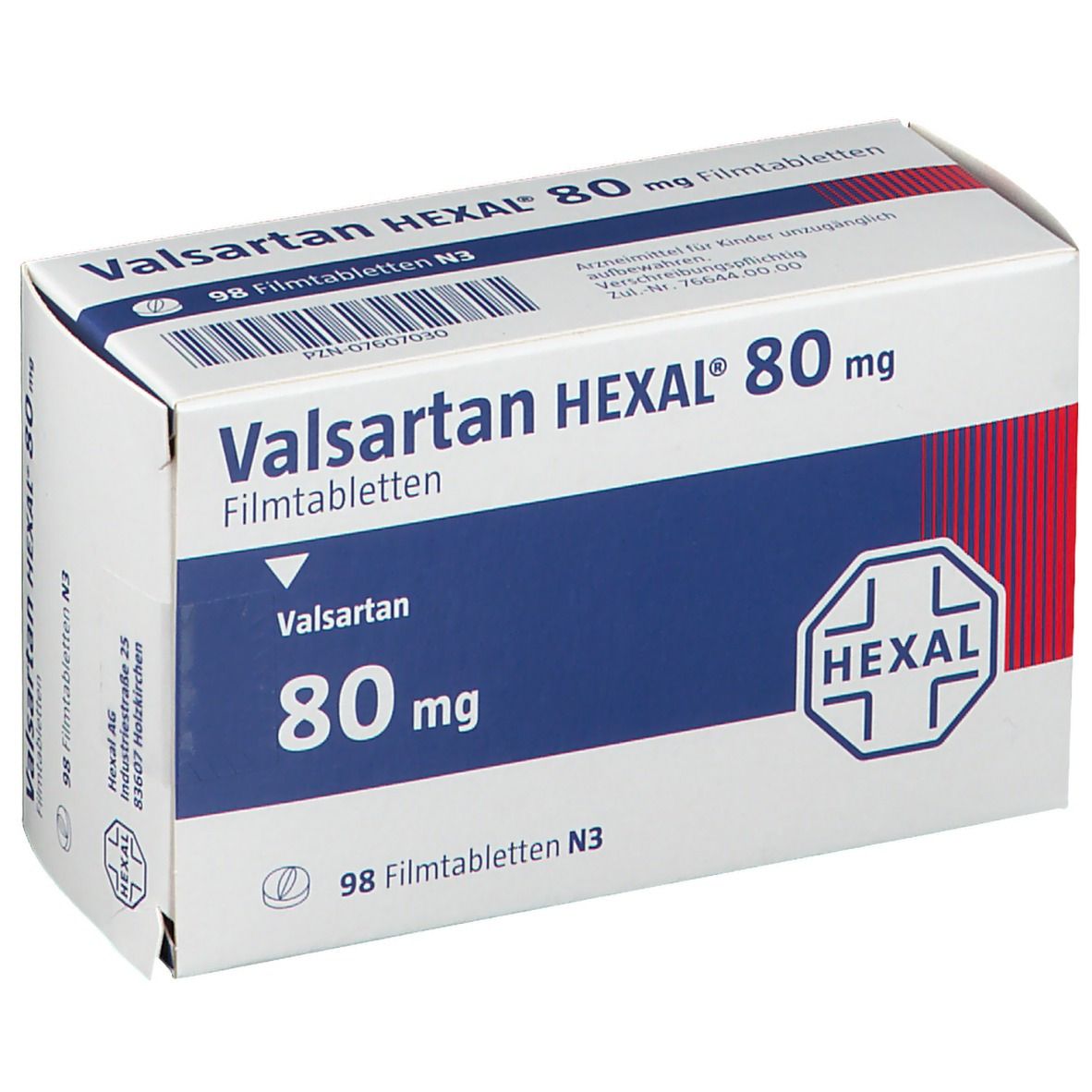Valsartan HEXAL® 80 mg 98 St mit dem E-Rezept kaufen - Shop Apotheke