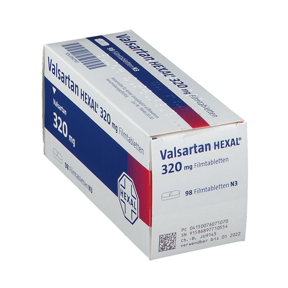 Valsartan Hexal 80 mg Filmtabletten 98 St